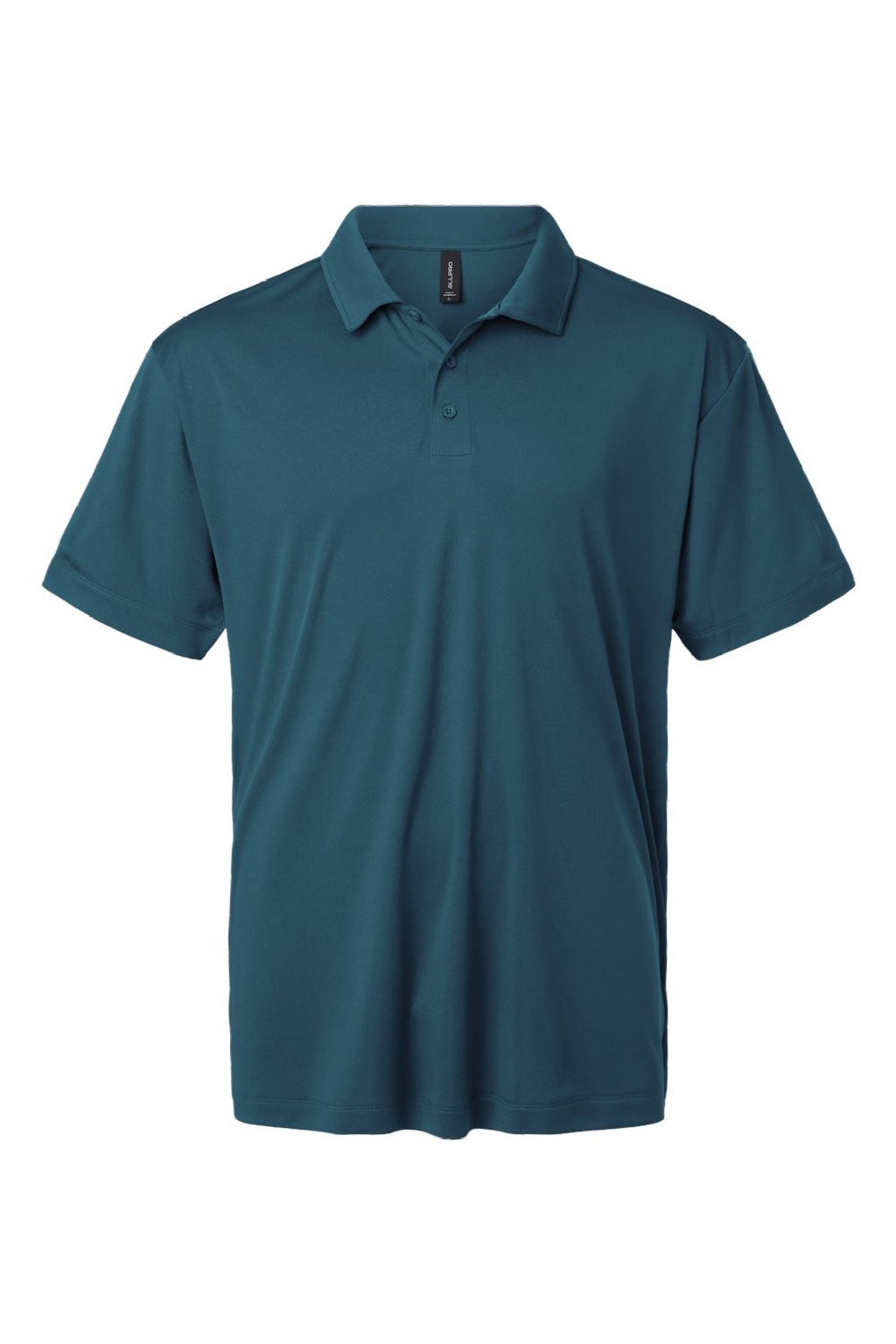 AllPro 41800 Mens Pro Lock Performance Short Sleeve Polo Shirt Atlantic Blue Flat Front