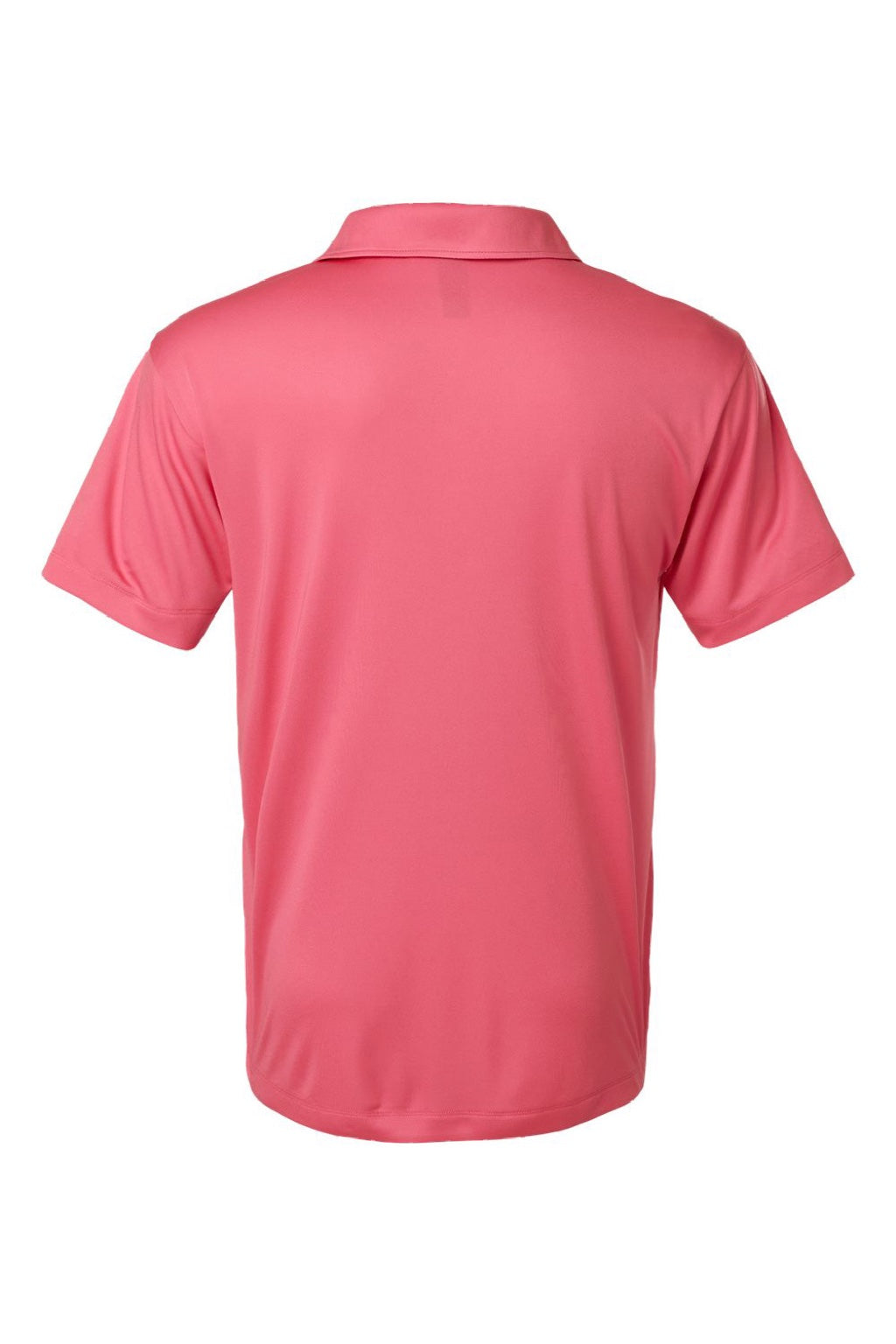 AllPro 41800 Mens Pro Lock Performance Short Sleeve Polo Shirt Bright Pink Flat Back