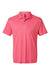 AllPro 41800 Mens Pro Lock Performance Short Sleeve Polo Shirt Bright Pink Flat Front
