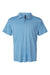 AllPro 41800 Mens Pro Lock Performance Short Sleeve Polo Shirt Carolina Blue Flat Front