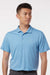 AllPro 41800 Mens Pro Lock Performance Short Sleeve Polo Shirt Carolina Blue Model Front