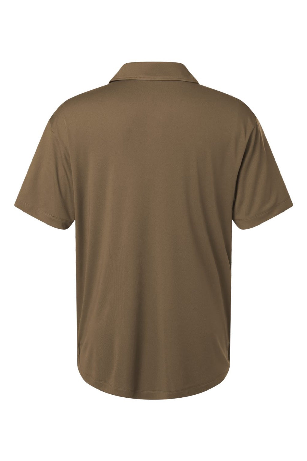 AllPro 41800 Mens Pro Lock Performance Short Sleeve Polo Shirt Cigar Brown Flat Back