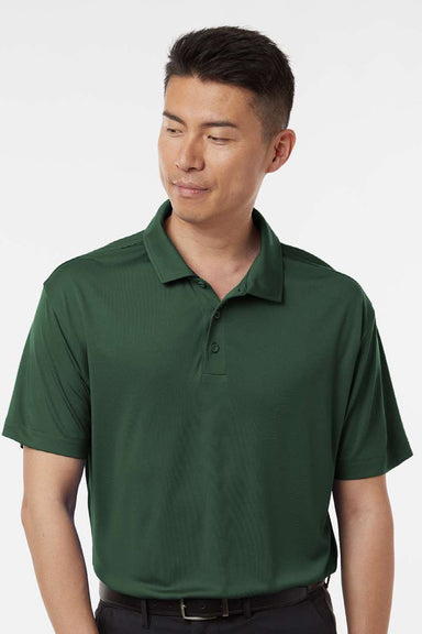 AllPro 41800 Mens Pro Lock Performance Short Sleeve Polo Shirt Forest Green Model Front