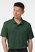 AllPro 41800 Mens Pro Lock Performance Short Sleeve Polo Shirt Forest Green Model Front