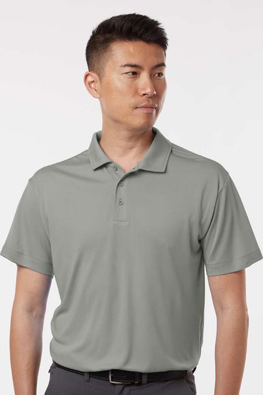 AllPro 41800 Mens Pro Lock Performance Short Sleeve Polo Shirt Greystone Model Front