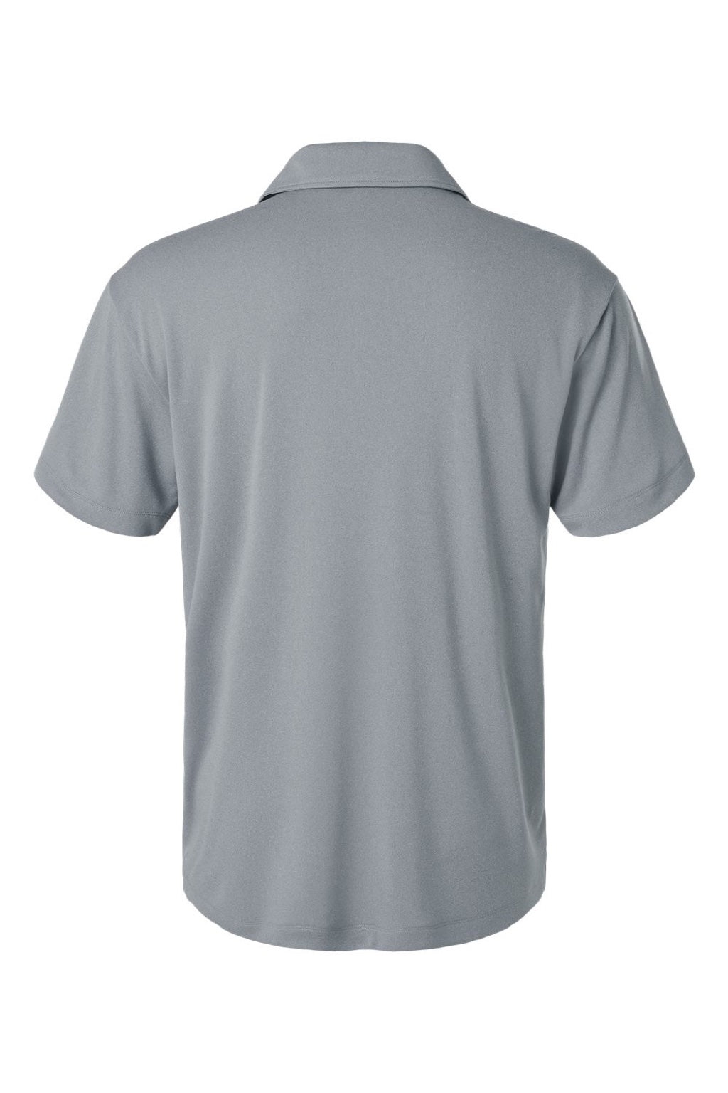 AllPro 41800 Mens Pro Lock Performance Short Sleeve Polo Shirt Heather Steel Grey Flat Back