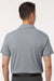 AllPro 41800 Mens Pro Lock Performance Short Sleeve Polo Shirt Heather Steel Grey Model Back