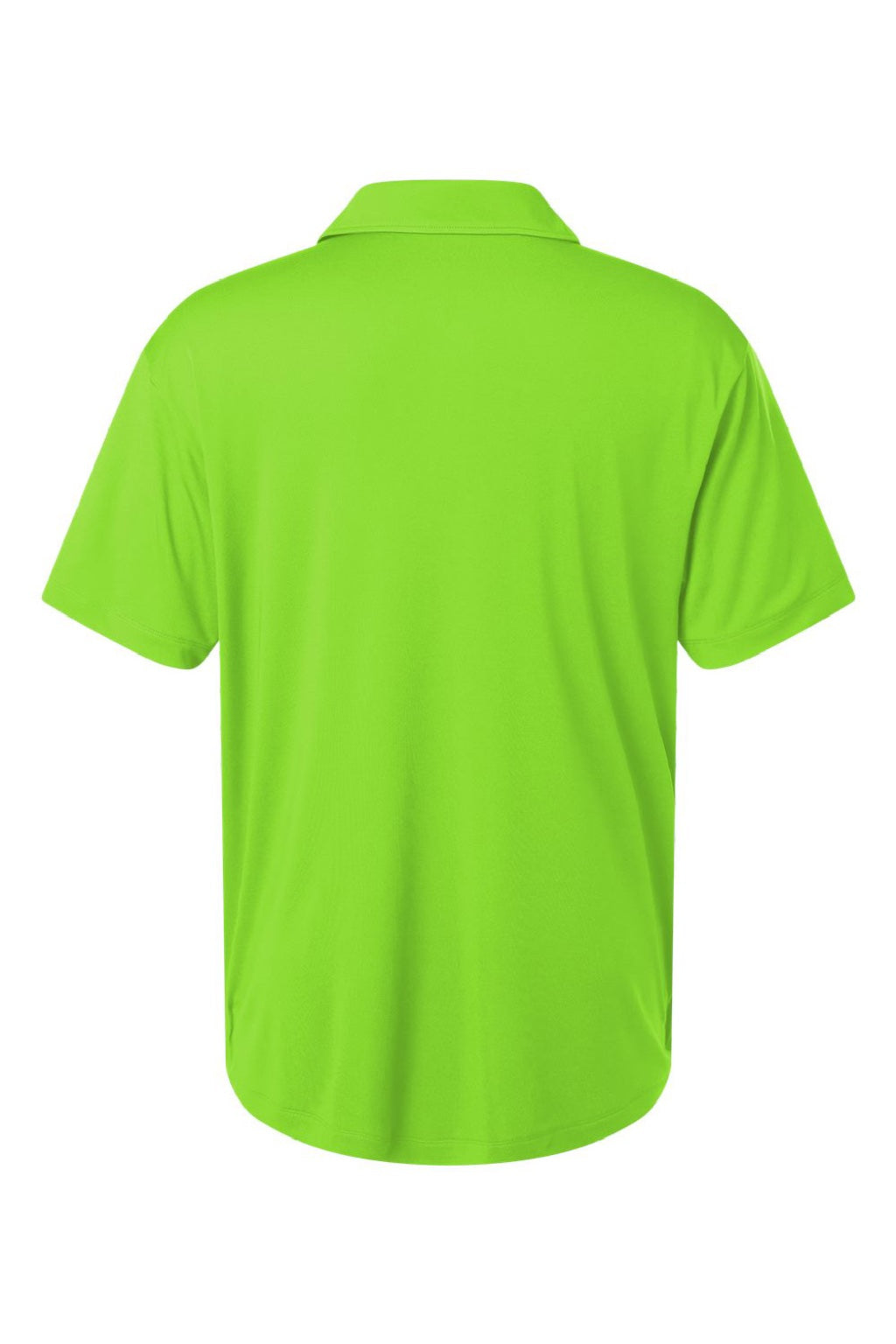 AllPro 41800 Mens Pro Lock Performance Short Sleeve Polo Shirt Lime Green Flat Back