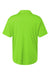 AllPro 41800 Mens Pro Lock Performance Short Sleeve Polo Shirt Lime Green Flat Back