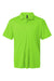AllPro 41800 Mens Pro Lock Performance Short Sleeve Polo Shirt Lime Green Flat Front