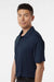 AllPro 41800 Mens Pro Lock Performance Short Sleeve Polo Shirt Navy Blue Model Side