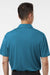 AllPro 41800 Mens Pro Lock Performance Short Sleeve Polo Shirt Pacific Blue Model Back