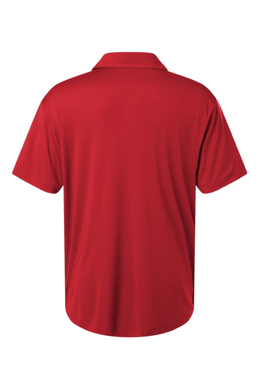 AllPro 41800 Mens Pro Lock Performance Short Sleeve Polo Shirt Red Flat Back
