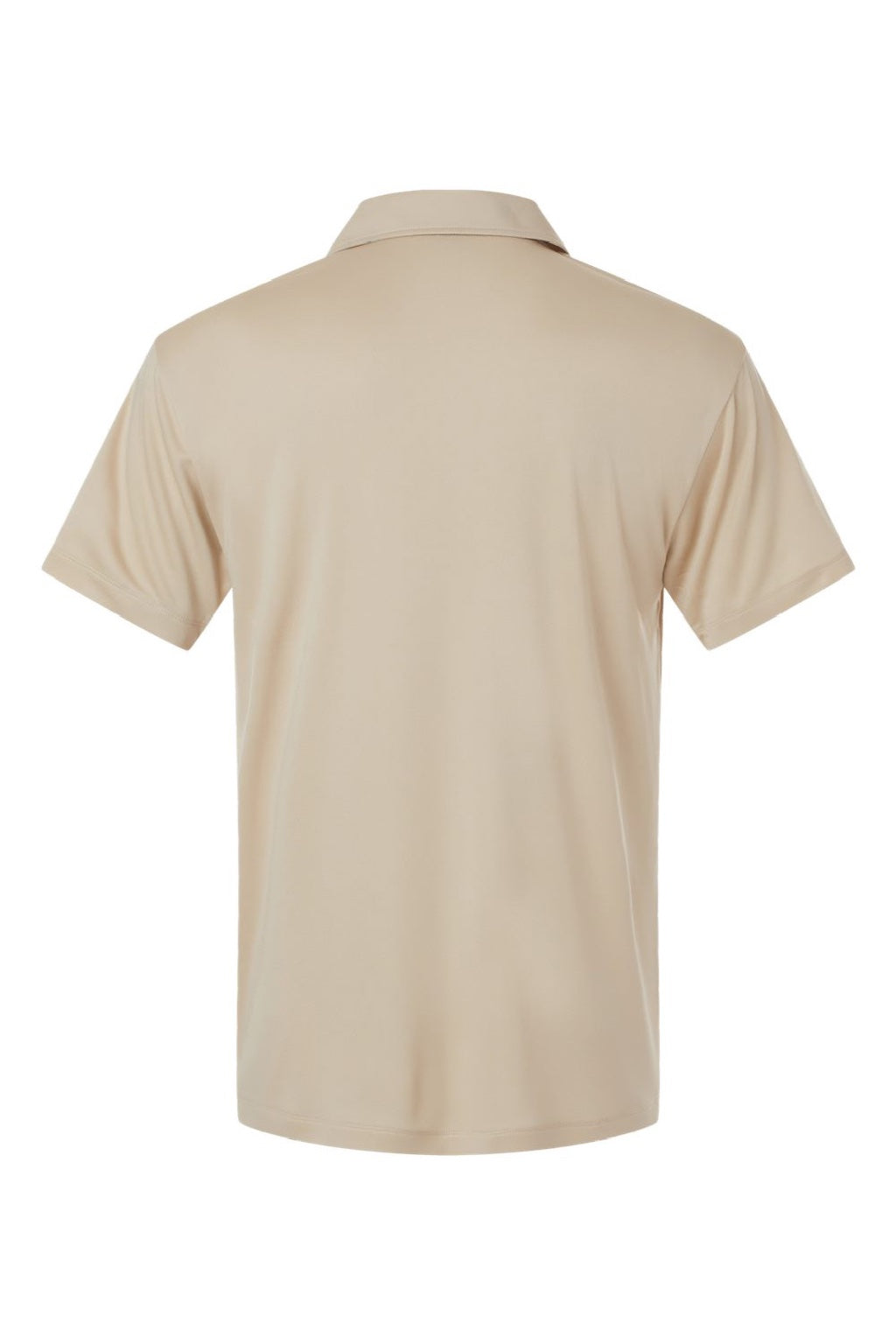 AllPro 41800 Mens Pro Lock Performance Short Sleeve Polo Shirt Sand Brown Flat Back