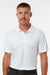 AllPro 41800 Mens Pro Lock Performance Short Sleeve Polo Shirt White Model Front