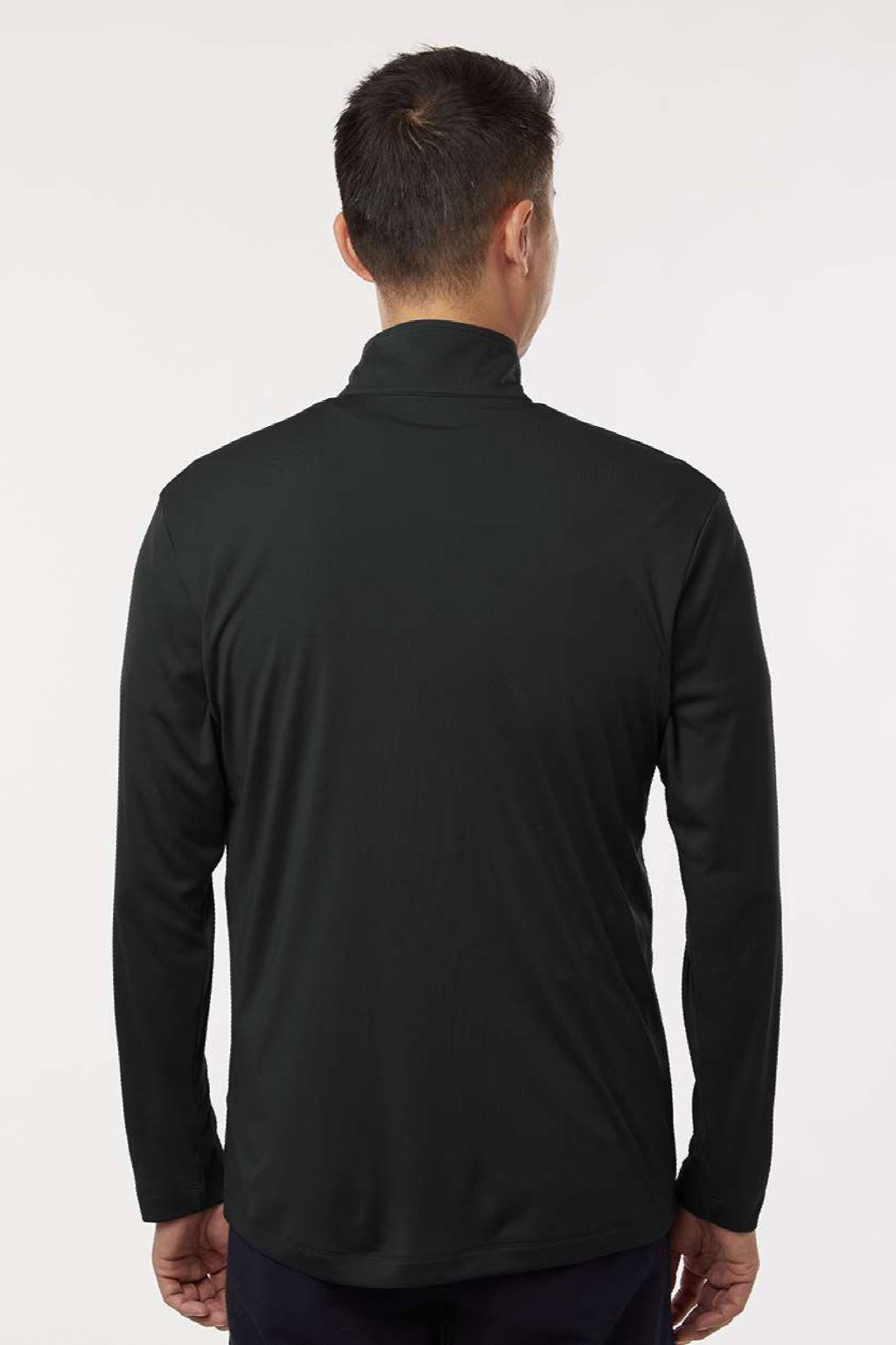 AllPro 41870 Mens Pro Lock Performance 1/4 Zip Sweatshirt Black Model Back