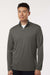 AllPro 41870 Mens Pro Lock Performance 1/4 Zip Sweatshirt Charcoal Grey Model Front