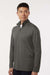AllPro 41870 Mens Pro Lock Performance 1/4 Zip Sweatshirt Charcoal Grey Model Side