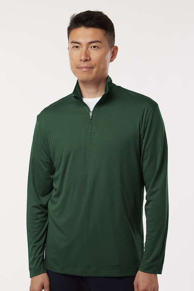 AllPro 41870 Mens Pro Lock Performance 1/4 Zip Sweatshirt Forest Green Model Front