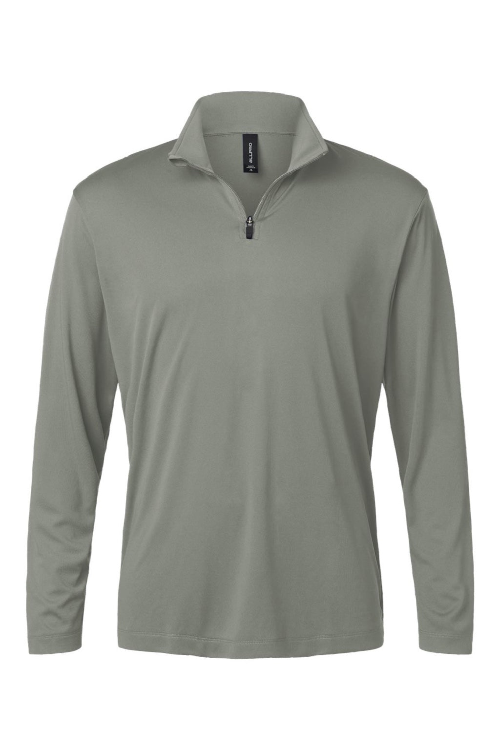 AllPro 41870 Mens Pro Lock Performance 1/4 Zip Sweatshirt Greystone Flat Front