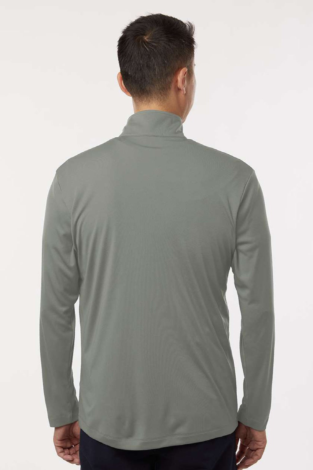 AllPro 41870 Mens Pro Lock Performance 1/4 Zip Sweatshirt Greystone Model Back
