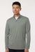 AllPro 41870 Mens Pro Lock Performance 1/4 Zip Sweatshirt Greystone Model Front