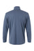 AllPro 41870 Mens Pro Lock Performance 1/4 Zip Sweatshirt Heather Navy Blue Flat Back