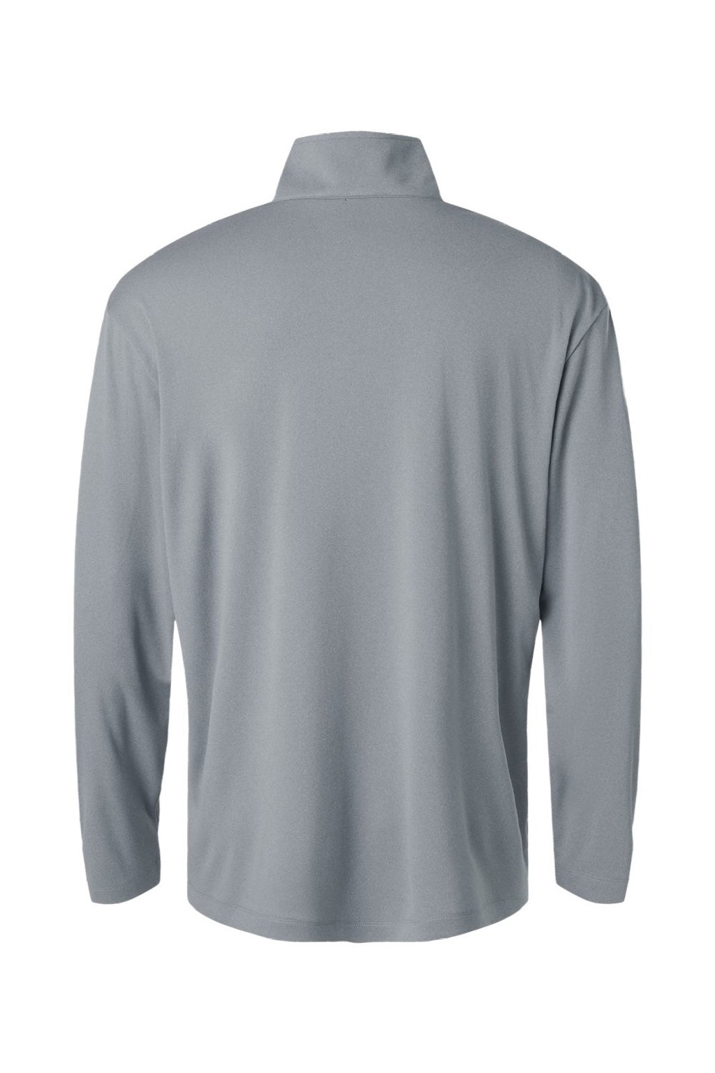 AllPro 41870 Mens Pro Lock Performance 1/4 Zip Sweatshirt Heather Steel Grey Flat Back