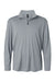 AllPro 41870 Mens Pro Lock Performance 1/4 Zip Sweatshirt Heather Steel Grey Flat Front