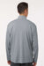 AllPro 41870 Mens Pro Lock Performance 1/4 Zip Sweatshirt Heather Steel Grey Model Back
