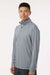 AllPro 41870 Mens Pro Lock Performance 1/4 Zip Sweatshirt Heather Steel Grey Model Side