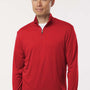 AllPro Mens Pro Lock Performance Moisture Wicking 1/4 Zip Sweatshirt - Red - Coming Soon