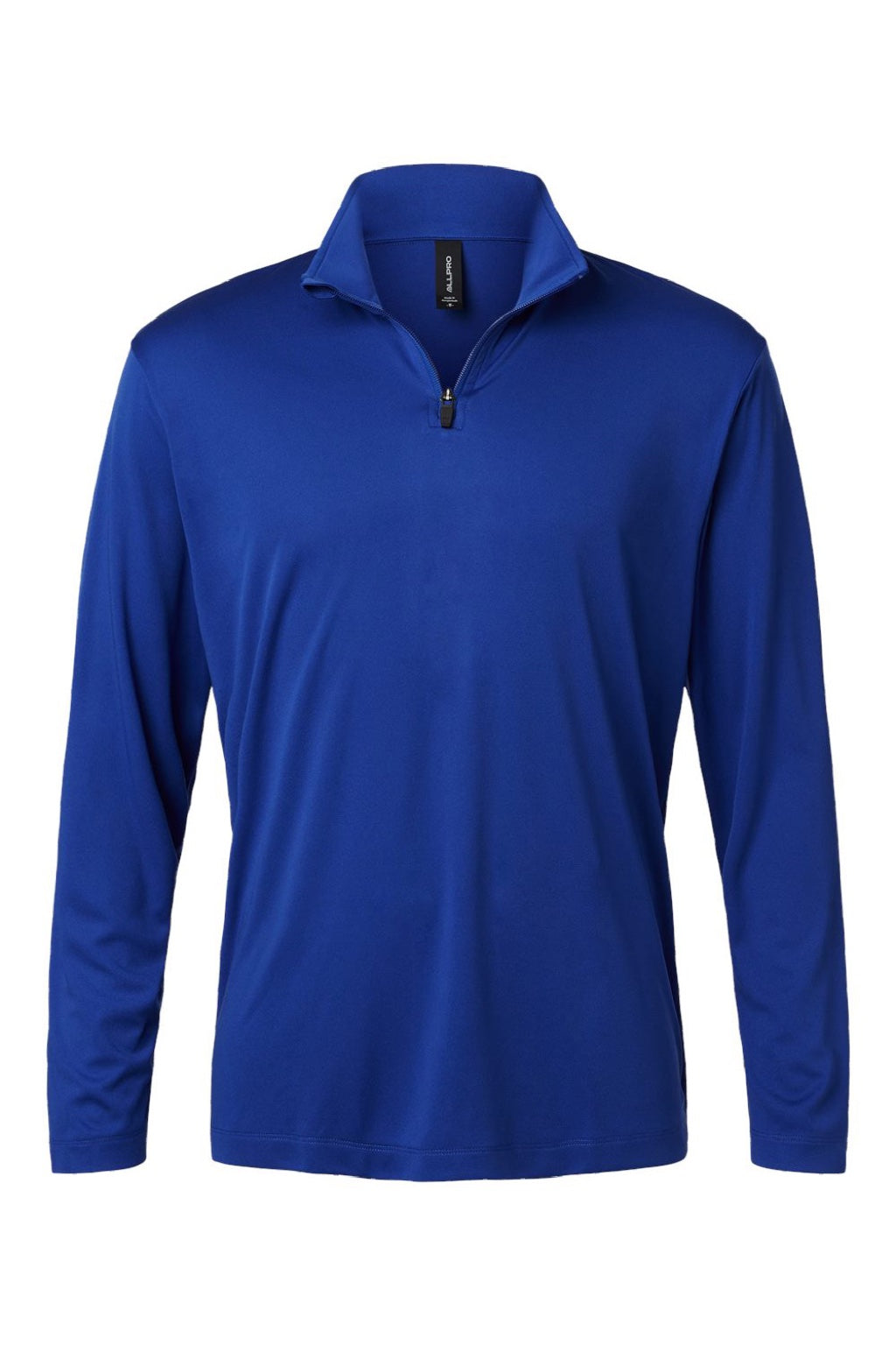 AllPro 41870 Mens Pro Lock Performance 1/4 Zip Sweatshirt Royal Blue Flat Front