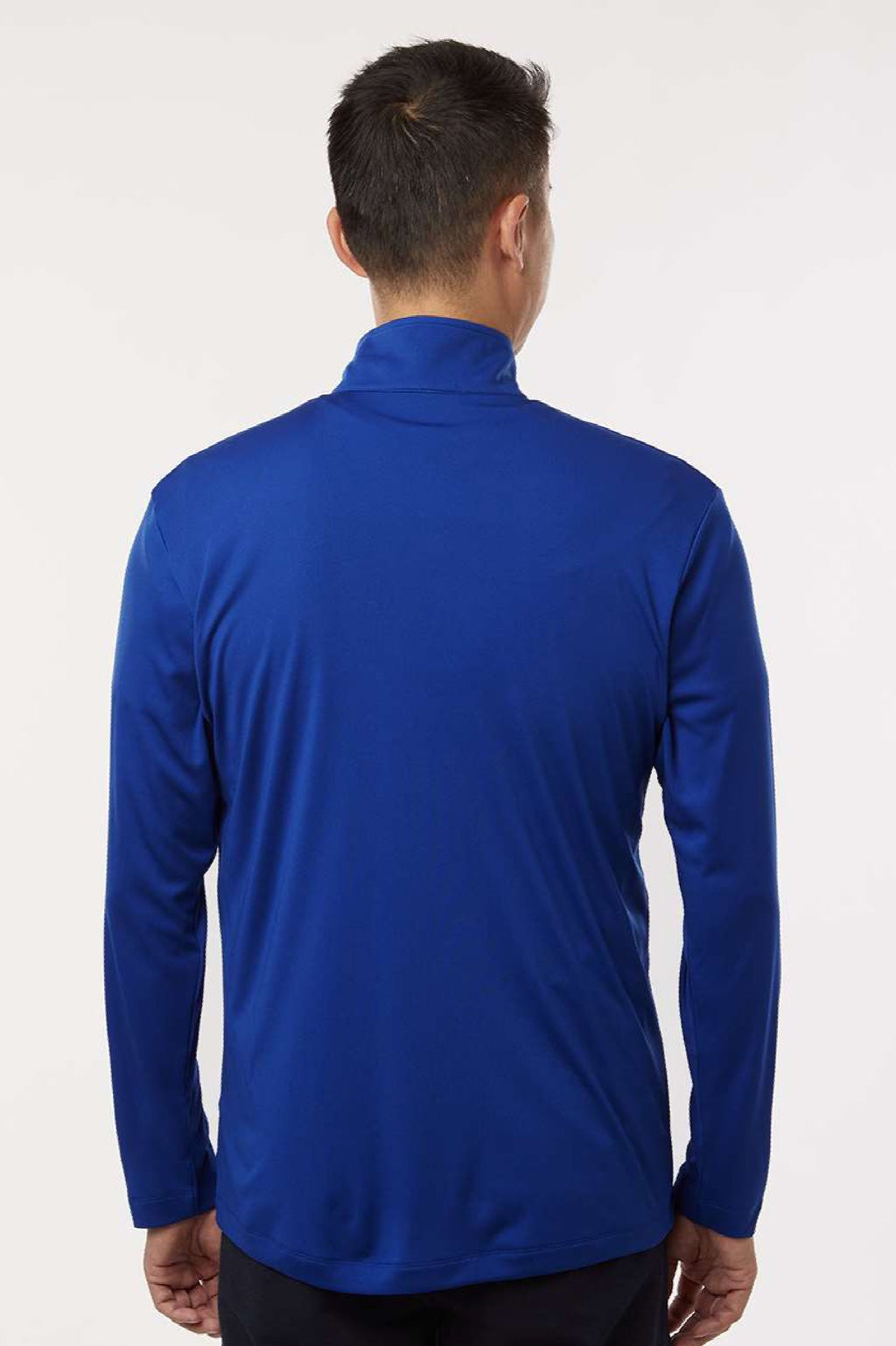 AllPro 41870 Mens Pro Lock Performance 1/4 Zip Sweatshirt Royal Blue Model Back