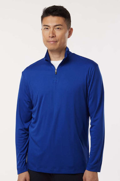 AllPro 41870 Mens Pro Lock Performance 1/4 Zip Sweatshirt Royal Blue Model Front