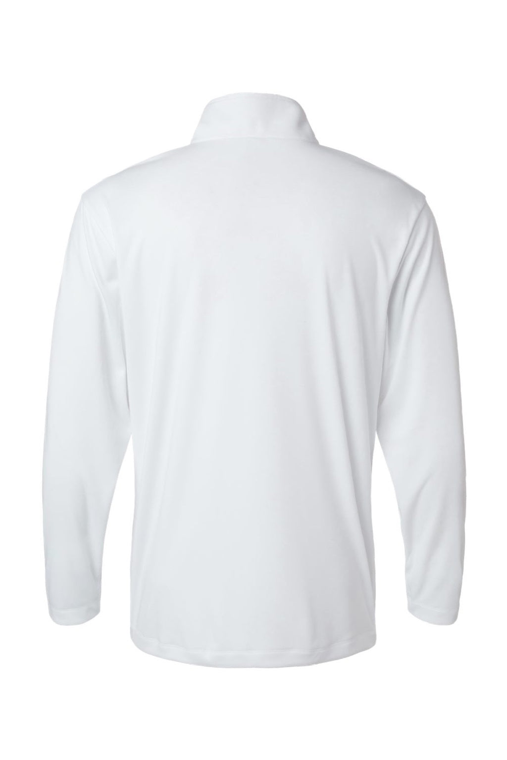 AllPro 41870 Mens Pro Lock Performance 1/4 Zip Sweatshirt White Flat Back