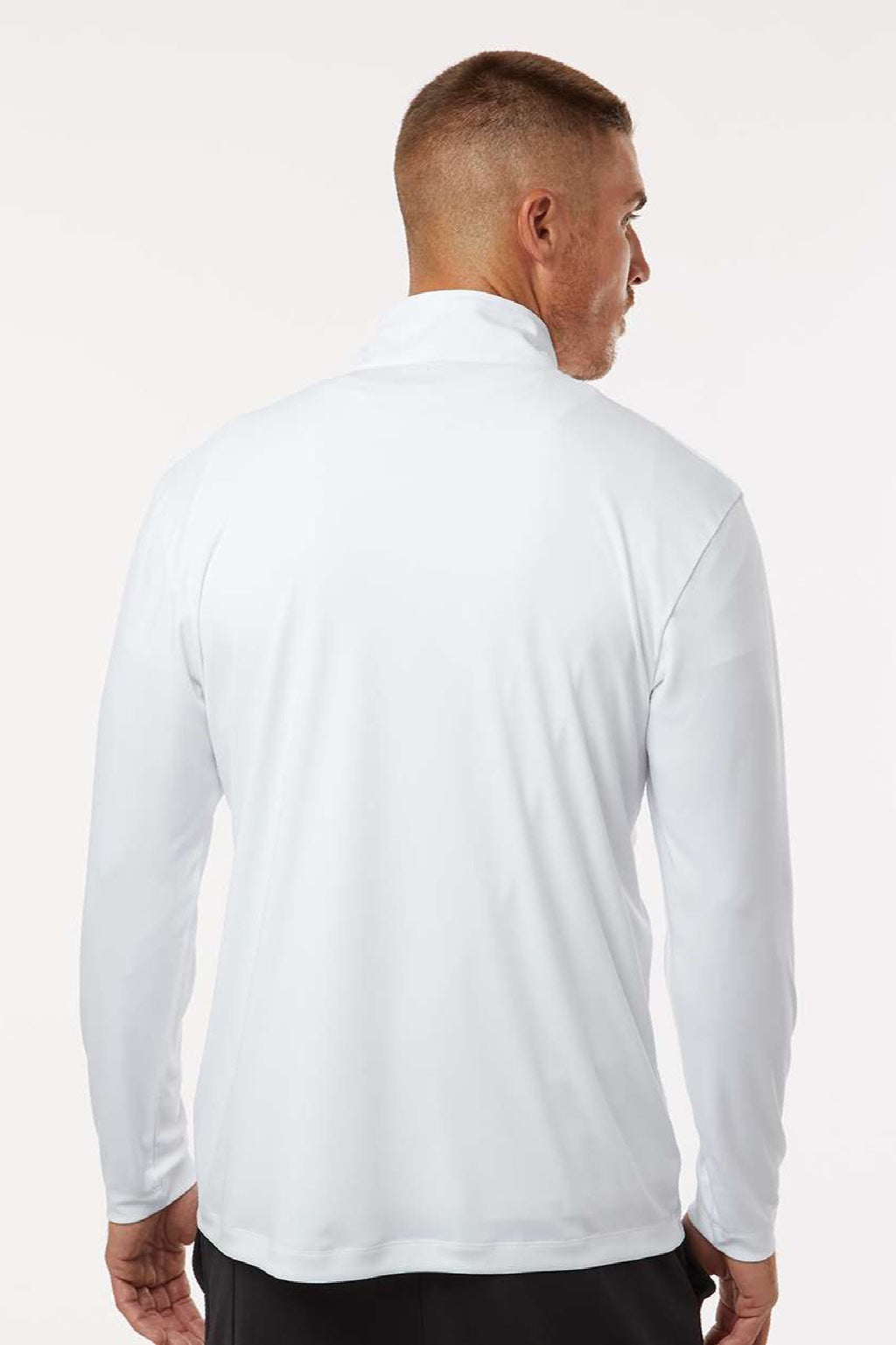 AllPro 41870 Mens Pro Lock Performance 1/4 Zip Sweatshirt White Model Back