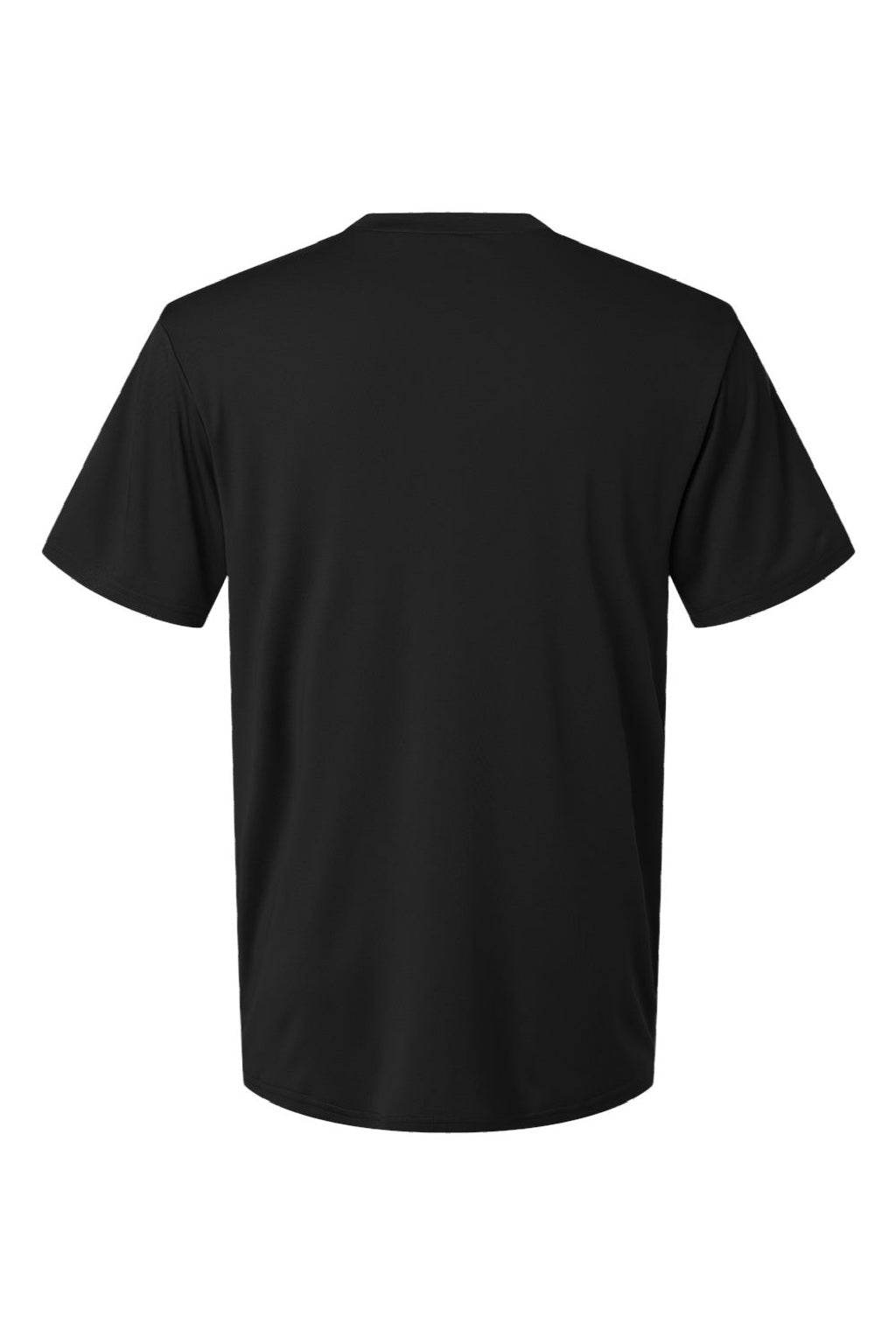 AllPro 48000 Mens Pro Lock Performance Short Sleeve Crewneck T-Shirt Black Flat Back