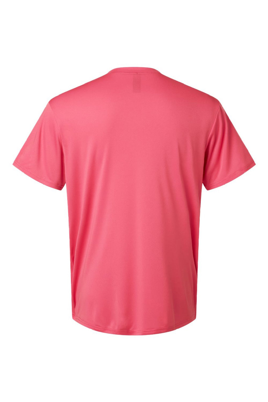 AllPro 48000 Mens Pro Lock Performance Short Sleeve Crewneck T-Shirt Bright Pink Flat Back