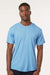 AllPro 48000 Mens Pro Lock Performance Short Sleeve Crewneck T-Shirt Carolina Blue Model Front