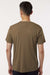 AllPro 48000 Mens Pro Lock Performance Short Sleeve Crewneck T-Shirt Cigar Brown Model Back