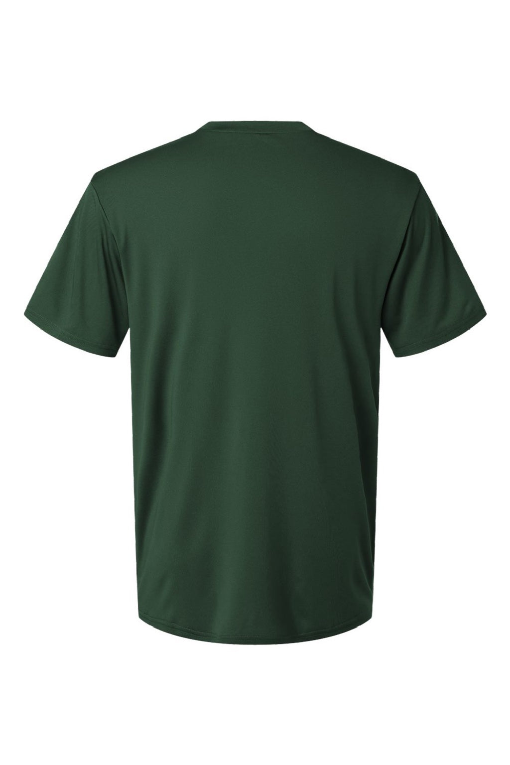 AllPro 48000 Mens Pro Lock Performance Short Sleeve Crewneck T-Shirt Forest Green Flat Back