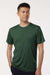 AllPro 48000 Mens Pro Lock Performance Short Sleeve Crewneck T-Shirt Forest Green Model Front