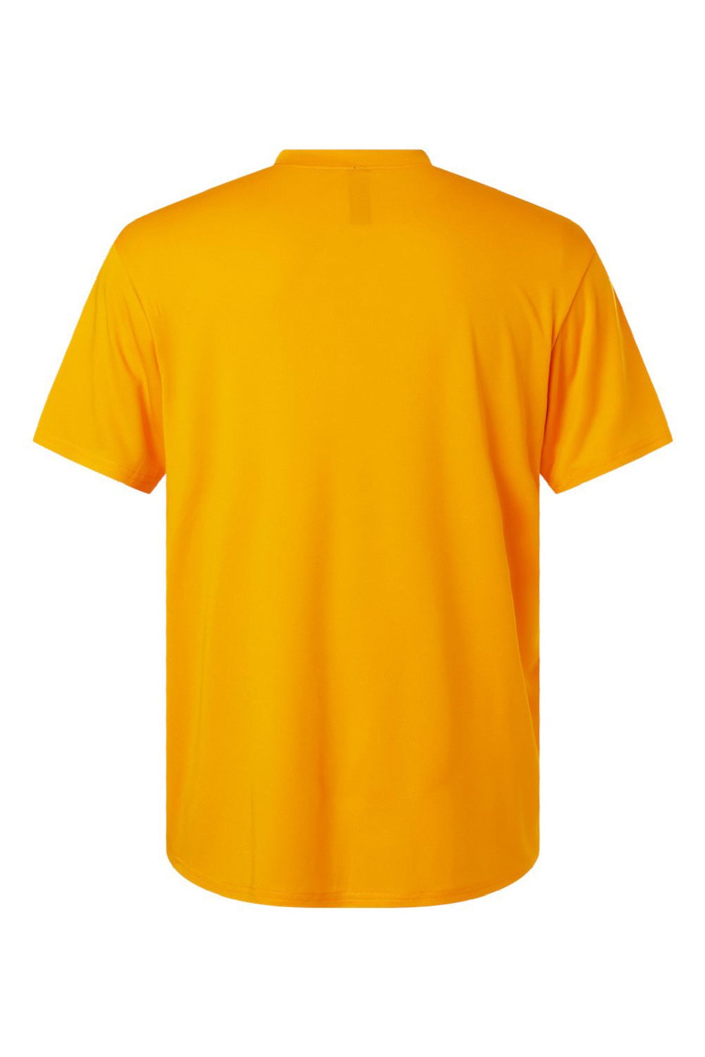 AllPro 48000 Mens Pro Lock Performance Short Sleeve Crewneck T-Shirt Gold Flat Back