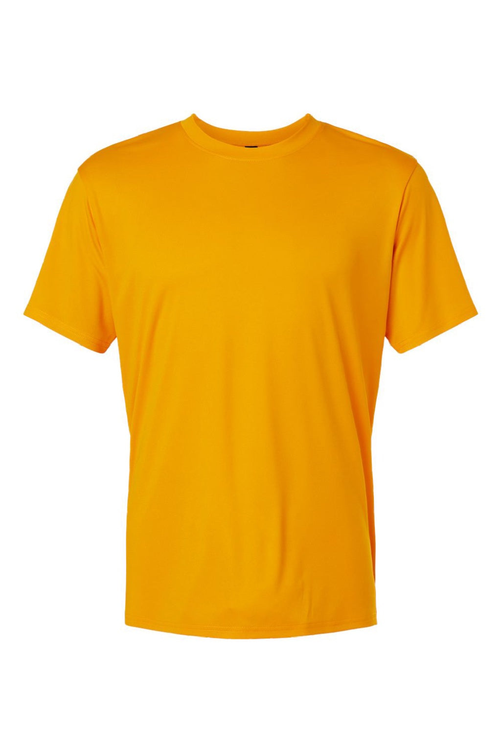 AllPro 48000 Mens Pro Lock Performance Short Sleeve Crewneck T-Shirt Gold Flat Front