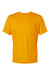AllPro 48000 Mens Pro Lock Performance Short Sleeve Crewneck T-Shirt Gold Flat Front
