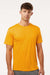 AllPro 48000 Mens Pro Lock Performance Short Sleeve Crewneck T-Shirt Gold Model Front