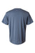 AllPro 48000 Mens Pro Lock Performance Short Sleeve Crewneck T-Shirt Heather Navy Blue Flat Back