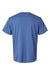 AllPro 48000 Mens Pro Lock Performance Short Sleeve Crewneck T-Shirt Heather Royal Blue Flat Back