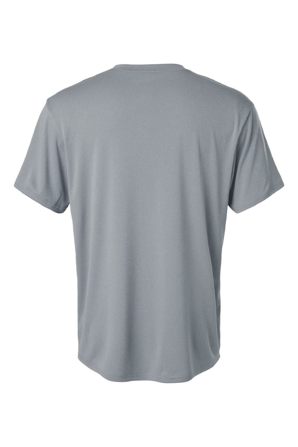 AllPro 48000 Mens Pro Lock Performance Short Sleeve Crewneck T-Shirt Heather Steel Grey Flat Back